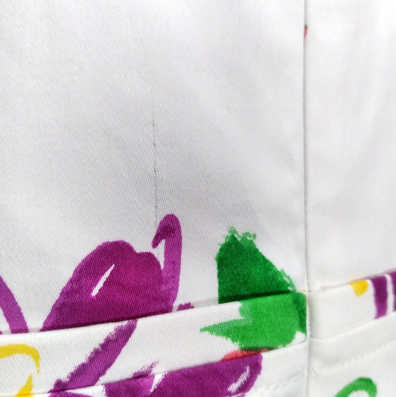 Chaps New Floral Jacquard Fit n Flare V-Neck Pleated Sleeveless Dress Size 4 NWT - Picture 16 of 16